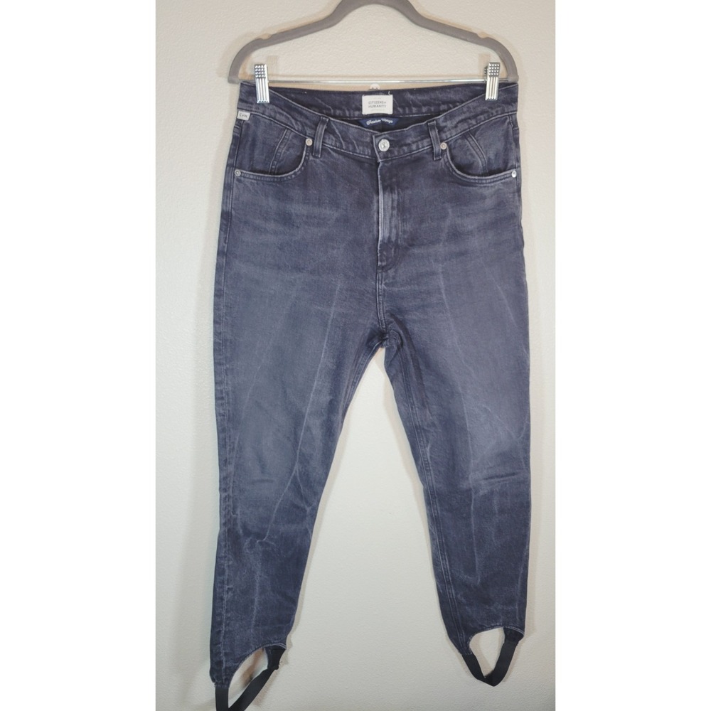 Citizens of Humanity Franklin Vintage Jeans 31 Gray High Rise Stirrup Skinny